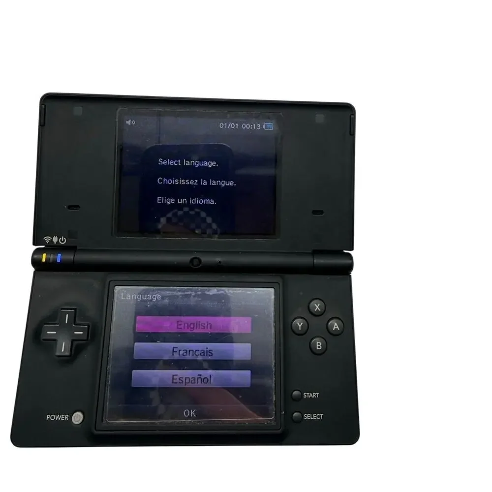 Nintendo DS Black w/ Games Travel Case Charger NO Stylus